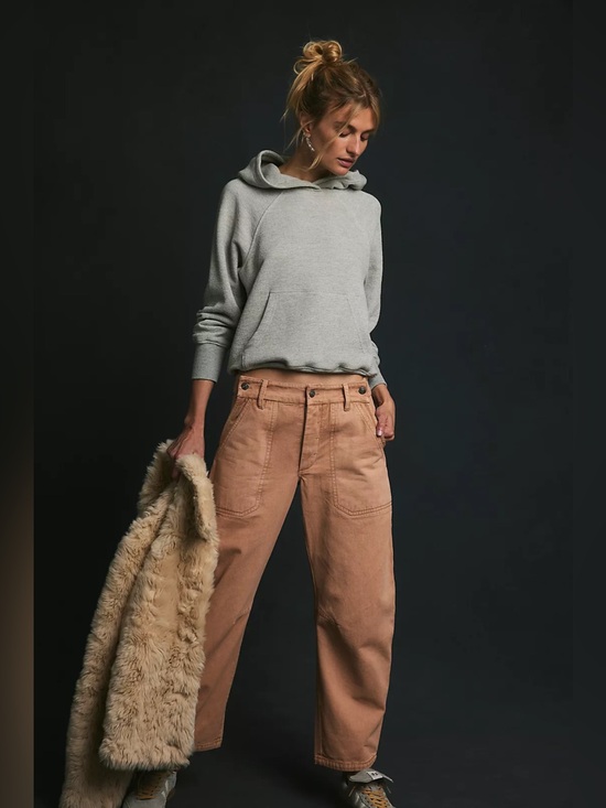 We The Free Denim - NWOT We The Free Crystal Skies Barrel Pants ~Macchiato~